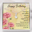 Happy Birthday Golden Alluring Beauty Necklace Gift