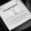 Granddaughter Necklace,Gift From Grandparents To Granddaughter, Meaningful Happy Birthday Message Card Necklace