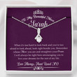 Personalized Necklace Happy 16th Birthday Niece Gift Straighten Your Crown Custom Name Necklace