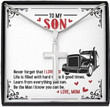 Son Necklace, Necklace Truckers Son -To My Son Gift Necklace For Son From Mom