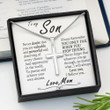 Son Necklace, Christian Jewelry Cross Necklace, Valentine Day Gifts For Son, Birthday Necklace Gift From Mom, Religious Gift