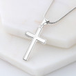Son Necklace, To My Son Cross Necklace, Birthday Christmas Gift For Son From Mom