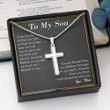 Son Necklace, To My Son Necklace Gift From Mom Birthday Gift For Son, Son Birthday gift ideas