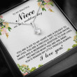 Niece Gift Necklace, To My Niece From Aunt, Niece Wedding Day Gift, Niece To Bride Necklace Gift, Bride Gift From Aunt