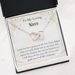 Niece Gift Necklace  Sweetest Niece Gift  Necklace With Card  Keepsake For Niece  Joined Heart Necklace  Niece Gift