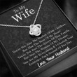 Wife Necklace gift, To my Wife Necklace gift  anniversary gift for wife, birthday gift for her