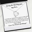 Wife Necklace gift, To My Love Happiness Apology Gift Set Necklace Gift For Fiance, Future Wife Or Girlfriend