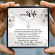 Wife Necklace gift, To My Wife Necklace gift Card  Alluring Beauty Necklace, Jewelry For Wife, Wife Gifts V1