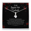 Wife Necklace gift, To My Smokin Hot Soulmate Necklace, Gift For Soulmate Wife