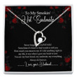 Wife Necklace gift, Girlfriend Necklace, Soulmate Necklace, To My Smokin Hot Soulmate