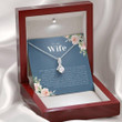Wife Necklace gift, Wife Gift: Gifts For Wife, Birthday Christmas Valentines Day Anniversary Alluring Beauty Necklace