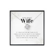 Wife Necklace gift, Badass Wife Necklace gift, Husband & Wife, To My Wife, Gift For Wife Necklace gift