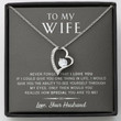 Wife Necklace gift, To My Wife Necklace gift Gift  Never Forget That I Love You  Anniversary, Birthday