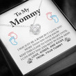 Mom Necklace Gift, First Time Mom Pregnancy Gift  New Mommy Necklace