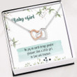 Mom Necklace Gift, Pregnancy Necklace, Baby Girl Gift For Mom  Its A Girl Necklace