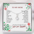 Mom Necklace Gift, To My Mom Necklace Gift  Gift For Mom From Daughter Mothers Day