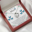 Mom Necklace Gift, To My Beatiful Mom Necklace Gift Mothers Day Butterfly Gift, Gift For Mom