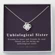 Sister Necklace Gift, Friendship Necklace Gift, Unbiological Sister Gift For Best Friend