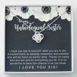 Sister Necklace Gift, Unbiological Sister Necklace Gift Sister-in-law Gift