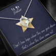 Sister Necklace Gift  Gift To Sister  Gift Necklace With Message Card Sister Star Heart Necklace