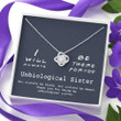 Sister Necklace Gift, Unbiological Sister Necklace Gift Sister-in-law Gift