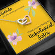 Sister Necklace Gift, Thank You For Being My Unbiological Sister Necklace Gift Gift