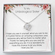 Sisters Necklace  Uniological Sister Necklace Gift  Love Knots