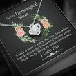 Sister Necklace Gift, To My Unbiological Sister, Best Friend Gifts, Best Friend Necklace, Best Friend Birthday Gifts