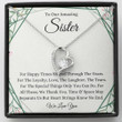 Sister Necklace Gift, To Our Amazing Sister Necklace Gift, Birthday Gift For Sister From Siblings