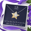 Sister Necklace Gift  Gift To Sister  Gift Necklace With Message Card Sister Star Stronger Together
