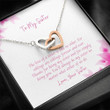 Sister Necklace Gift  Gift To Sister  Gift Necklace Message Card To My Sister  No Other