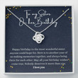 Sister Necklace Gift, Happy Birthday Sister Necklace Gift, Gift For Sister Birthday, Thoughtful Gift