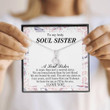 Sister Necklace Gift, Soul Sister Necklace Gift, To My Truly Soul Sister Gift, Birthday Gift For Soul Sister, Chrismas Gift, Thank You Gift For Soul Sister