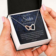 Sister Necklace Gift, Sister Of The Groom Necklace Gift From Brother, To My Sister Wedding Gift From Groom