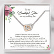 Sister Necklace Gift, Sister Of The Bride Necklace, Sister Wedding Gift From Bride, Thank You Gift To Maid Of Honor