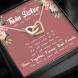 Sister Necklace Gift, Twin Sister Gift, My Twin Necklace, Gift For Twin Sister, Birthday Necklace Gift For Twin Sister, Sister To Sister Gift