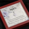 Sister Necklace Gift  Gift To Sister  Gift Necklace With Message Card To My Unbiological Sister