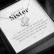 Sister Necklace Gift, Badass Necklace Gift For Sister, Sisters Necklace, Christmas Necklace For Soul Sister