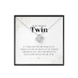 Sister Necklace Gift, To My Badass Twin Necklace, Idential Twin Gift, Twins Jewelry, Twin Necklace