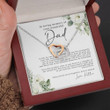 Memorials Necklace, Gift For Loss Of Father, Death Of Dad Gift, Sorry For Your Loss Necklace, Father Passing Away Gift