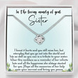 Sister Memorial Necklace, Bereavement Gift, In Heaven Memory Of Sister, Sympathy Gift