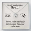 Teacher Graduation Gift Necklace Class Of 2022 Necklace