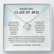 Granddaughter Graduation Gift, Graduate Class 2022 Necklace, Graduation Gift, Senior Graduate