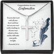 Granddaughter Graduation Gift, Son Graduation Necklace Gift, Confirmation Necklace Gift- Trust In The Lord Necklace Gift