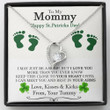 Mom Pregnancy Gift, New Mom St Patrick�s Day Gift, Pregnant Wife St Patrick�s Day Gift, Gift For Expecting Wife, Mom To Be St Patricks Day Necklace