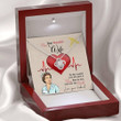 Wife Pregnancy Gift, Dear Beautiful Nurse Wife Pregnancy Gift With Message Card � Gifts For Pregnant Nurse Wife � Valentines Day Necklace