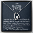 Future Wife Necklace Gift, To My Beautiful Bride Forever Love Necklace, Groom To Bride Gift, Wife To Be Gift, My Love Gift