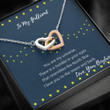 Girlfriend Necklace Gift, Moon And Stars Girlfriend Gift � Girlfriend Necklace Gift � Gift Necklace Message Card