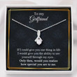 Girlfriend Necklace Gift, To My Girlfriend Necklace Gift, Gift For Her, Necklace For Girlfriend, Valentine Gift