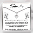 Girlfriend Necklace Gift, Future Wife Necklace Gift, To My Soulmate �I Love You The Most� Necklace Gift CLNCA26659
